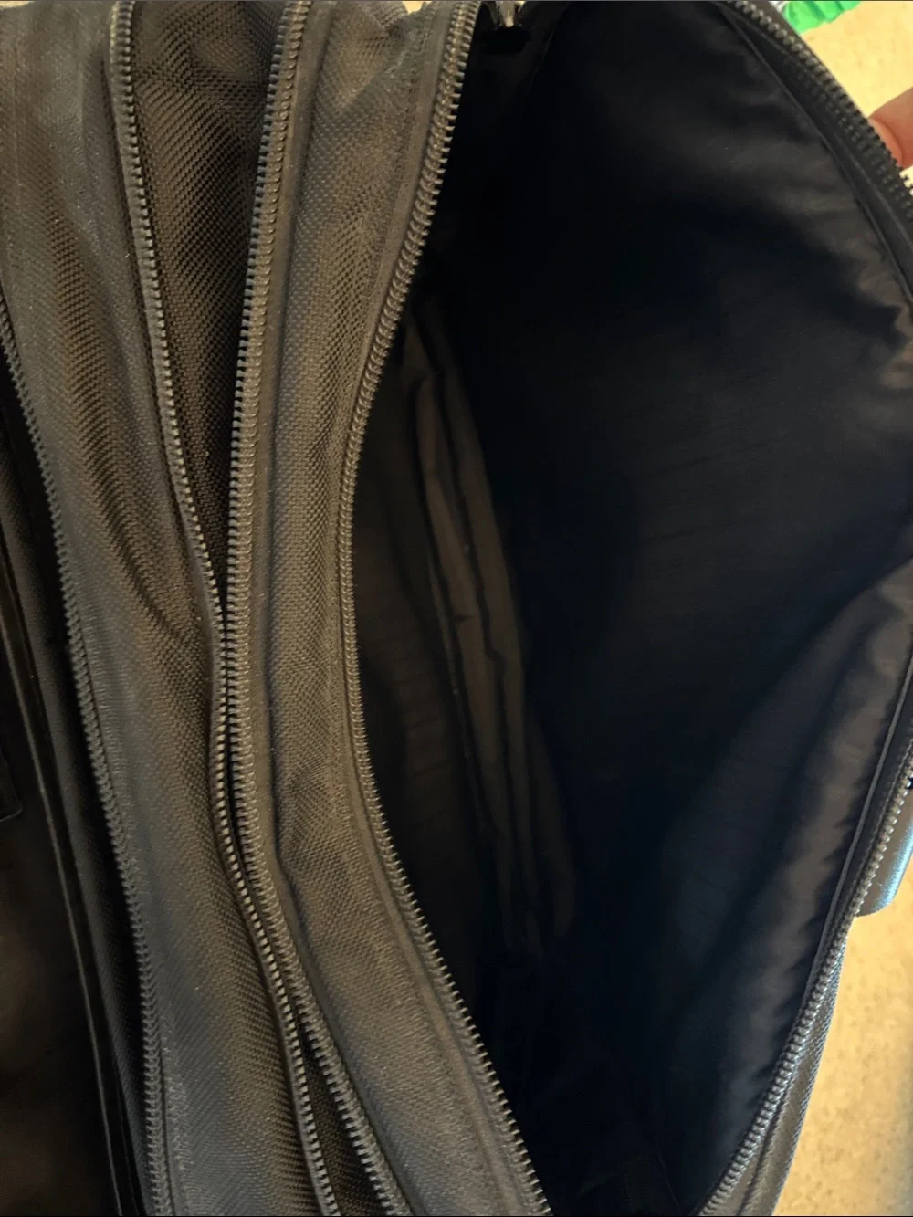 Tumi Black Laptop Briefcase with Laptop Sleeve